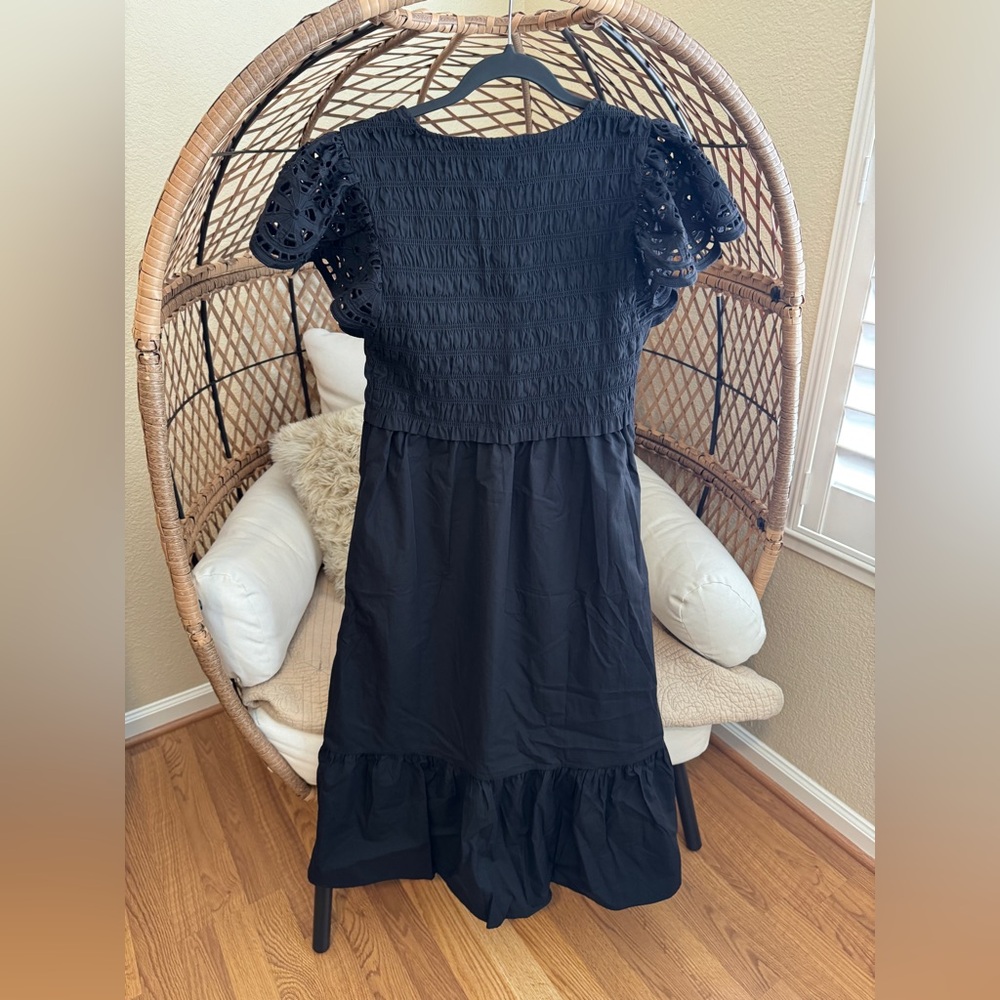 Universal Thread Flutter Short Sleeve Midi A-Line… - image 3